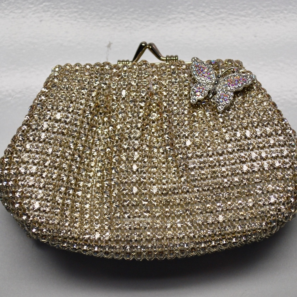 Isabella Adams Swarovski Crystal Pouch Evening Bag